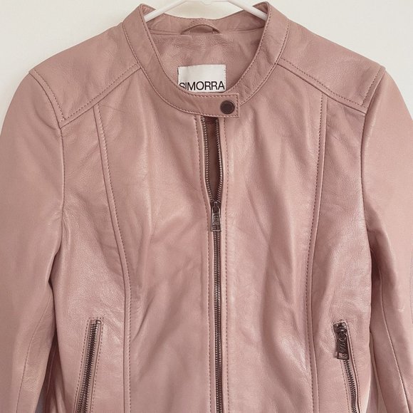 Blush Leather Jacket